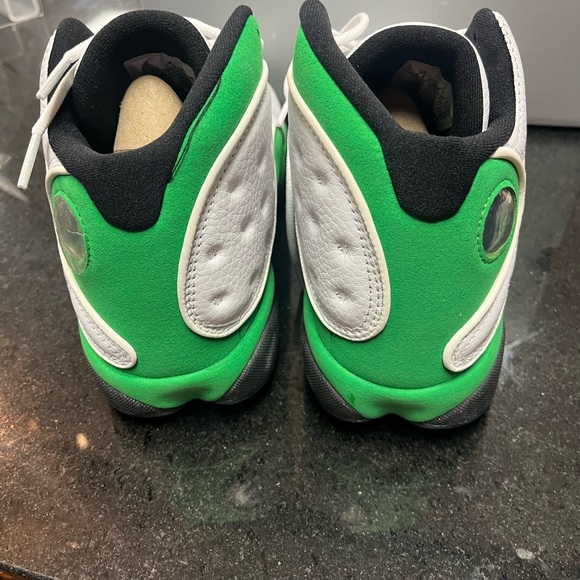 Sz 8.5 retro 13s green & white like new - Picture 5 of 8